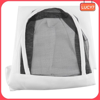 [LUCY7] Traje profesional L/XL/XXL de algodón de cuerpo completo de apicultura con capucha velo (1)