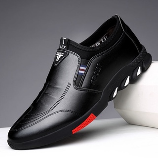 2021 nuevos zapatos de cuero de los hombres, zapatos de cuero casual, versión de la tendencia, suela suave, zapatos de trabajo de un paso, deodora2021 (6)