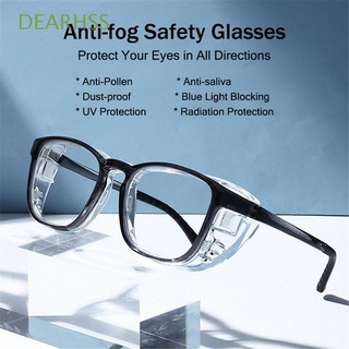 DEARHSS UV400 Gafas De Seguridad A Prueba De Polvo Anti Polen-Niebla Protectoras Hombres Y Mujeres Protección De Ojos saliva Luz Azul Bloqueo