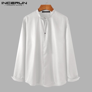 xman hombres moda delgada manga larga sólido casual suelto suave camisa (4)
