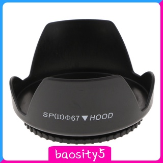 [Baosity5] campana de lente con forma de pétalo de corona de flores para Canon Nikon Sony Olympus Pentax-67mm (3)