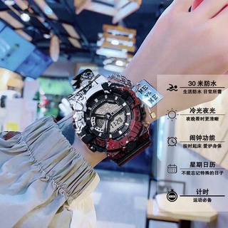 Anime One Piece reloj de marca compartida hombres y mujeres reloj despertador luminoso pequeño y mediano suerte