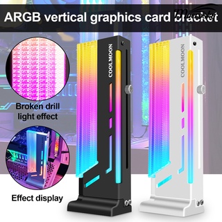 <macrosky> Coolmoon CM-GH2 GPU soporte Vertical 5V ARGB aleación de aluminio altura ajustable tarjeta gráfica soporte para ordenador