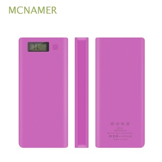 MCNAMER Portable Battery Storage Boxes DIY Battery Holder Power Bank Case Battery Charger Box Battery Box Dual USB Ports Power Bank Holder Mobile Phone Charger 8x18650 Battery Charger Box Power Bank Shell/Multicolor