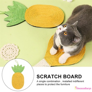 (PrincessDiarys) Rascador de gato de cartón piña gato rascador tabla para protección de muebles