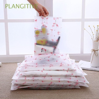 plangitive 1/5pcs portátil bolsa de almacenamiento de viaje flamingo bolsa de plástico nuevo eva impermeable organizador de tela translúcida cierre con cremallera