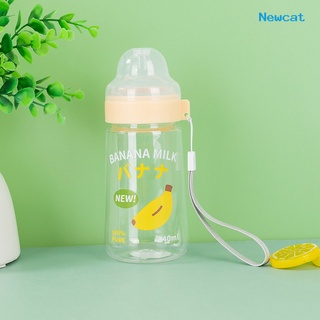 <NEWCAT> Botella de agua ecológica a prueba de polvo de plástico para alimentación de bebé botella de leche para dormitorio (4)