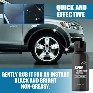 50ml Auto cuero y plástico reacondicionamiento pasta-coche restaurador crema restauración rápida (3)