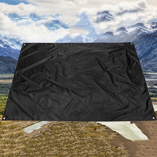 Camping Escalada al aire libre carpa negra Oxford tela de tela de silicón moistureproofáfombra para acampar picnic cojín de playa