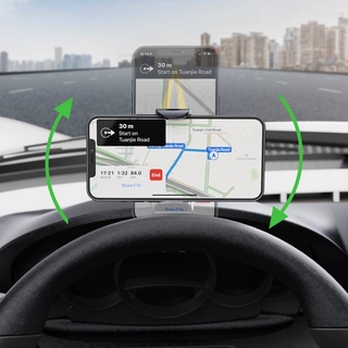 Soporte Universal giratorio 360 para teléfono móvil del coche/soporte de control de gravedad espejo retrovisor parasol/soporte autoadhesivo montado para teléfono/en coche/soporte de teléfono inteligente en el coche Compatible con iPhone y todos los teléfonos Android (5)