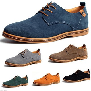 Silife - zapatos de cuero casuales para hombre, estilo europeo