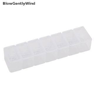 blowgentlywind 7 días tablet pill box titular semanal medicina almacenamiento organizador contenedor caso bgw