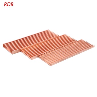 rdb - disipador de calor de cobre puro, adhesivo conductor térmico para m.2 2280 pci-e nvme ssd (1)