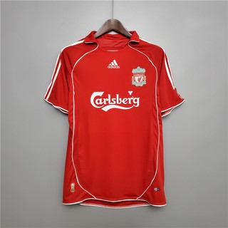Camiseta De fútbol retro Liverpool 2006/2007 calidad lo mejor Thai
