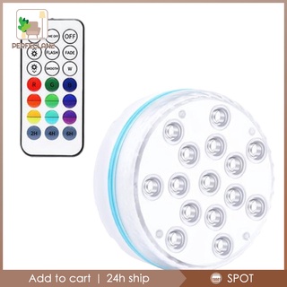 [per2-9] Luces LED sumergibles RGB decoración de 21 teclas para decoración del hogar estanque de iluminación