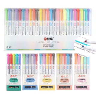 25 colores de doble cabeza resaltador pluma Mildliner colores fluorescentes arte marcadores bolígrafos escuela oficina arte papelería suministros (1)