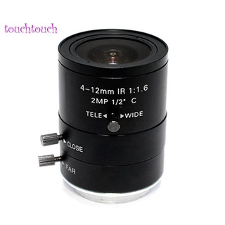 lente de iris manual 4-12 mm 2mp industrial lente de montaje en c lente cctv lente