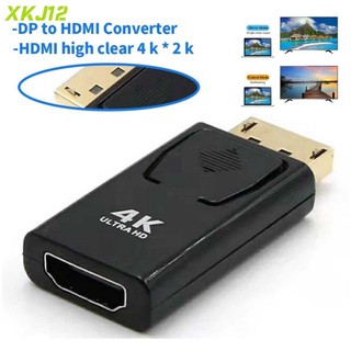 Xk DP a HDMI Max 4K 60Hz DisplayPort adaptador macho a hembra Cable convertidor DisplayPort a HDMI adaptador para PC proyector de TV