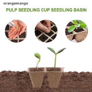 orangemango - bandeja de cultivo de semillas (10 unidades, biodegradable)