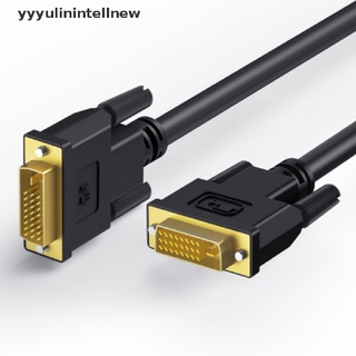 [yyyyulinintellnew] cable dvi a dvi macho a macho de doble enlace dvi-d monitor cable de pantalla 24 + 1 pin caliente