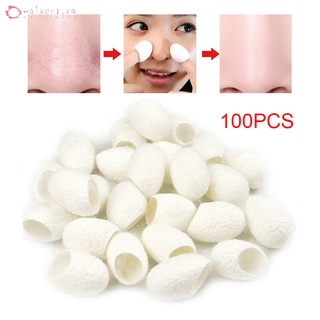100 piezas de Cocoons de seda Natural purificante blanqueamiento exfoliante exfoliante removedor de puntos negros (1)