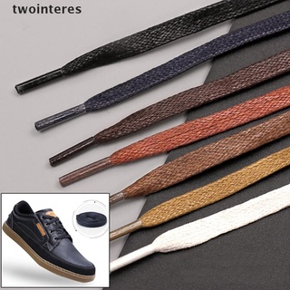 [twointeres] 1 par de cordones planos redondos de cuero zapatos cuerdas de zapatos 80 cm/100 cm/120 cm/150 cm [twointeres]
