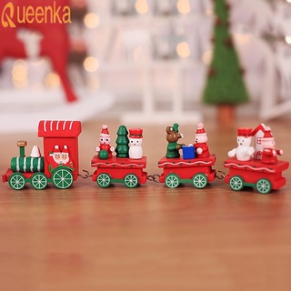 decoraciones de navidad de navidad tren de madera de los niños de la guardería de navidad regalos de navidad decoraciones de navidad