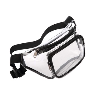 Clear Fanny Pack for Travel Waterproof Adjustable Stadium Outdoor Sports