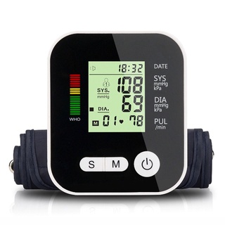 !auto digital brazo usb premium monitor de presión arterial lcd hogar dispositivo de prueba de frecuencia cardíaca medidor esfigmomanómetro (7)
