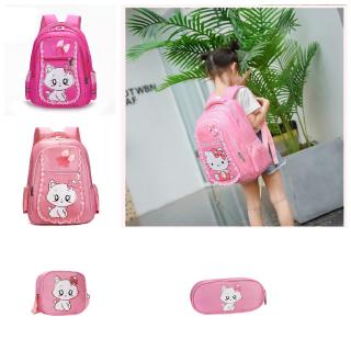 Bolsa de viaje bolsa de la escuela Beg de dibujos animados Kindergarten niña mochila gato bolsa de la escuela bolsas para niños