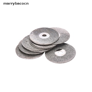 Marrybacocn Hot 10 Piezas 22 Mm Emery Diamante Cuchillas De Corte Broca + 2 Mandril Para Dremel Set CO (1)