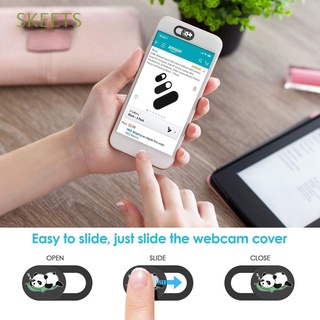 skeets smartphone webcam cubierta linda webcam cubierta de la cámara panda cubierta de la cámara portátil universal ultrafina diapositiva protección de privacidad para|pegatina de privacidad