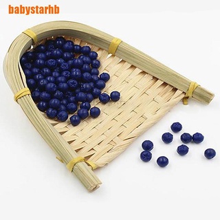 [babystarhb] 10pcs falso arándano imitación fruta casa de muñecas miniatura decoración de alimentos manualidades