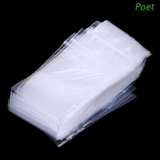 Poet 100 pzs bolsas Zip Lock De Plástico reutilizables/bolsas transparentes De Poli transparentes 4 cm X 6 cm