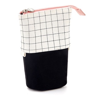 love* Stand Up Pencil Holder Telescopic Pencil Case Pen Box Stationery Pouch Bag Portable for School