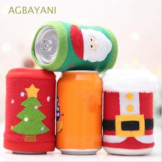 AGBAYANI Cute Christmas Decoration Fabric Table Decor Wine Bottle Cover Can Party New Year Creative Dinner Home Xmas Ornament