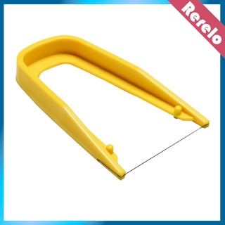 [rerelo] Línea de barro de corte amarillo en forma de arco creativo aficiones cómodas cortadoras de arcilla cortadoras de arcilla alambre para esculpir arcilla