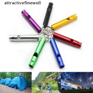 [attractivefinewell] 5X Alloy Aluminum Emergency Survival Whistle Outdoor Camping Hiking Keychain