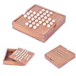 hfz wood solitaire ajedrez juego de mesa de inteligencia clásica juguete para niños adultos