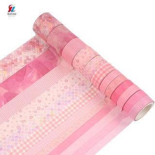 12 rollos decorativos cinta de enmascaramiento surtido patrón manualidades cintas cinta