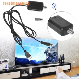 (takashiseedling) amplificador de señal digital hdtv amplificador de señal para tv cable fox antena hd canal 25db