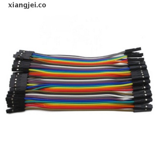 [xiangjei] 40pcs 10cm 1p-1p hembra a hembra jersey alambre dupont cable co