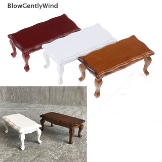 blowgentlywind 1:12 mesa de té de madera para muñecas mini muebles juguetes casa de muñecas pretender juguete bgw