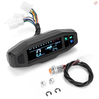 mini medidor digital lcd universal de motocicleta velocímetro digital odo-meter eléctrico motor bicicleta tacómetro (1)
