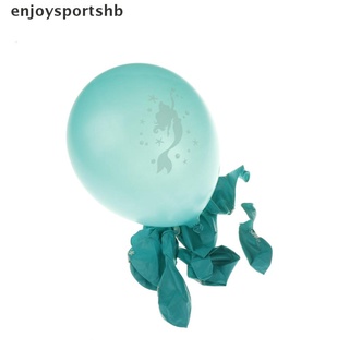 [enjoysportshb] 10 globos de látex con estampado de sirena de 12 pulgadas para decoración de fiesta de cumpleaños de boda [caliente]