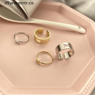 [iffarmerrtr] juego de anillos de mariposa de oro para pareja de parejas anillos de compromiso de amistad