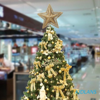 kjdlans - decoración para árbol de navidad (5 puntas, polvo brillante, estrella, adorno con primavera, fiesta, decoración del hogar)