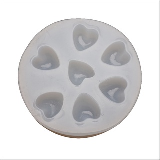 ~ 3d forma de corazón colgante de resina epoxi molde de silicona para hacer joyas Mini corazón jabón cera vela Chocolate moldes herramientas de manualidades (5)