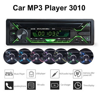Radio de coche reproductor estéreo 3010 Autoradio Aux entrada receptor 1din Bluetooth estéreo Radio reproductor Multimedia MP3 soporte FM/WMA/USB
