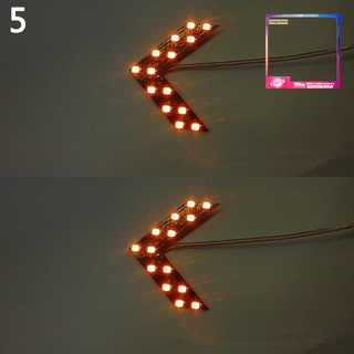 Dz_ 2 piezas accesorios de coche 14SMD LEDs retrovisor espejo indicador de giro luces de señal (8)